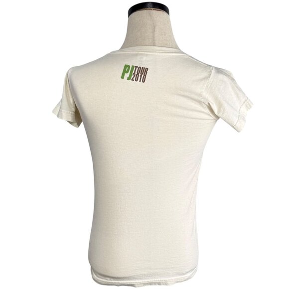 Pearl Jam Tour 2010 Organic Cotton T-Shirt Medium Womens Crew Neck Graphic Tee - Picture 3 of 9